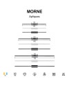 MORNE * APLIQUE IP44 BLANCO 16W